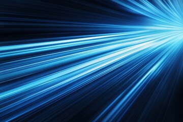 Fototapeta premium Abstract blue light streaks. Use this image for speed, motion, and technology concepts.