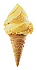 PNG Sunny day with creamy yellow ice cream