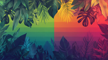 Lgbtq pride compound. rainbow dark jungle green colorful pep diversity flag. gradient motley colored celadon lgbt rights parade festival empathy diverse gender illustration. Celadon. Illustration