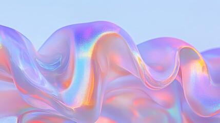 Fototapeta premium abstract soft focus background, made of translucent wavy shapes resembling gel, with copy space.