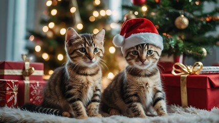 Pets enjoying Christmas 