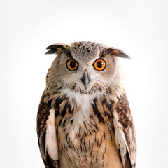 Fototapeta premium a Owl bird isolated white