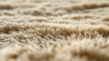 Close-up of Soft, Light Brown Fur Texture; Abstract Background Image