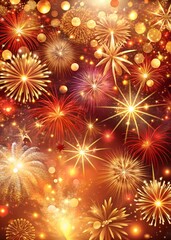 Naklejka premium background with fireworks