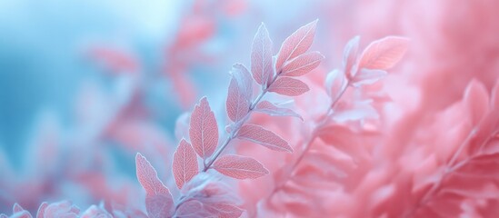 Dreamlike vegetation in an infrared image featuring macro photography of unique plant forms