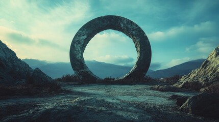 Fototapeta premium Squaring the circle surreal photography abstract interpretations dreamlike landscapes