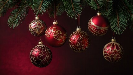 Festive Christmas Ornaments.