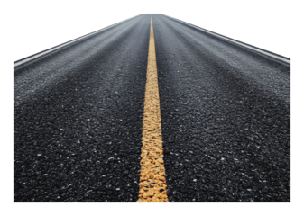 PNG Midday asphalt road to the horizon