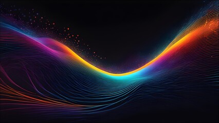 Dynamic and abstract digital illustration showing the impact of small actions.