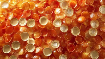 Seamless food background made of opened canned food. canned food. Ultra realistic. Photorealistic hypermaximalist advertising photography hyper realistic fine detail