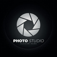 Black and Silver Photo Studio Logo