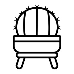 cactus Line Icon