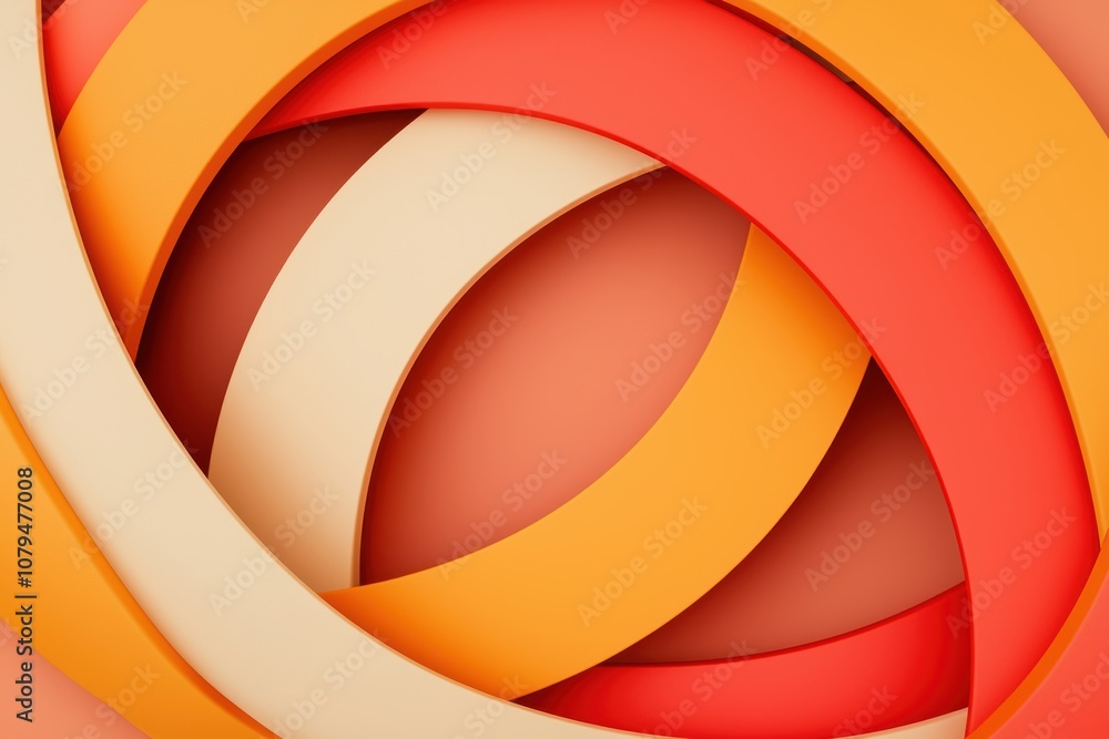 Poster freedom of choice abortion concept. abstract design featuring overlapping circular shapes in vibrant