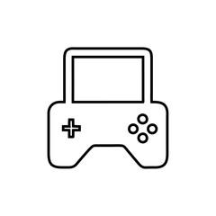 Gamepad Icon Single Thin line vector art set