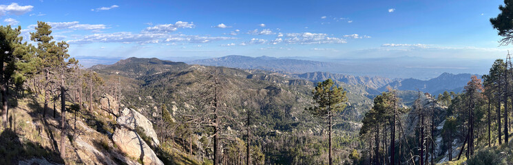 View south from Mount Lemmon in Coronado National Forest Arizona