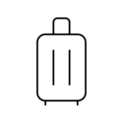 Luggage Icon Single Thin line vector art set