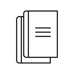 Magazine Icon Single Thin line vector art set