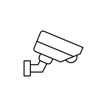 recommend clip art: CCTV Icon Single Thin line vector art set