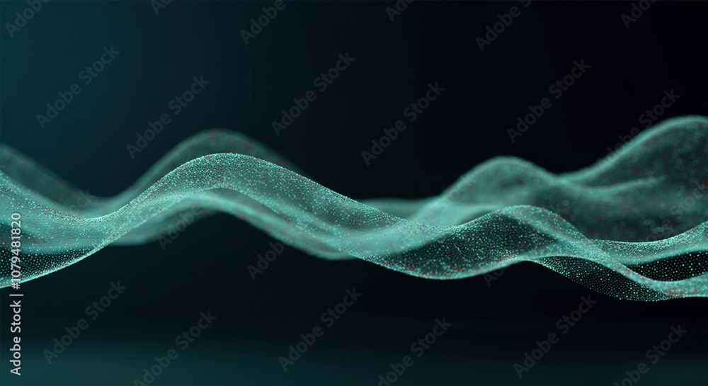 Poster futuristic point wave. abstract background with a dynamic wave.connecting background. abstract wave.
