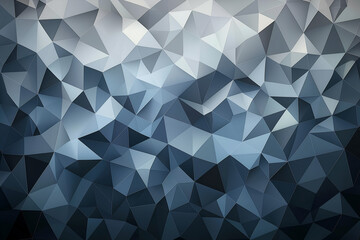 Obraz premium ​Dark grey to black background with a three-dimensional triangle pattern, suitable for modern graphic design.