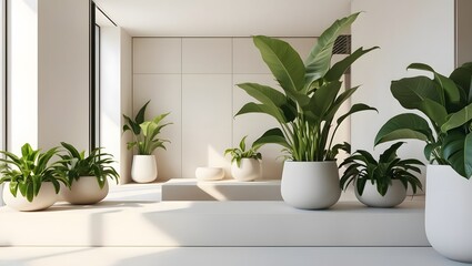 Minimalist Lifestyle - Zen Home Interior with Indoor Plants