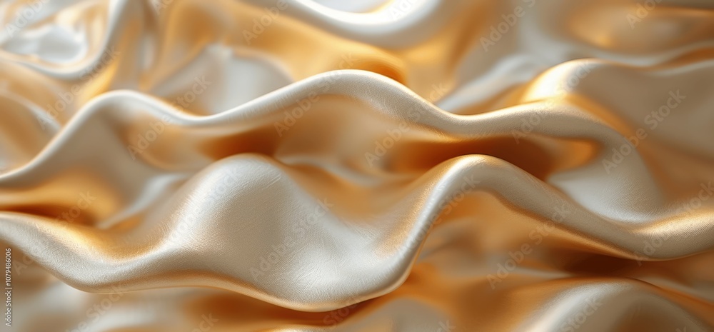 Poster luxurious golden wave abstract background with smooth lines and elegant design
