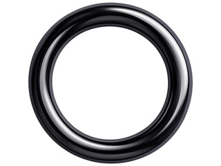Elegant Black and Silver Circular Design Element