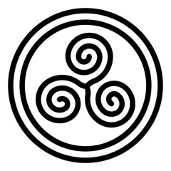 Triskele Cektic Spiral icon