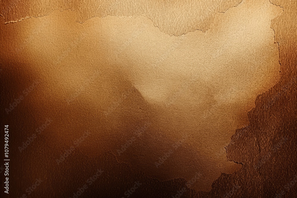 Poster Brown Gradient Background Texture with Grainy Paper Canvas or Leather Effect