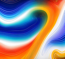 Vibrant abstract waves in purple color, modern design poster background, Generative AI