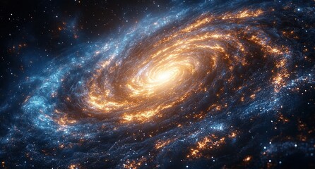 Obraz premium Spiral Galaxy in Deep Space