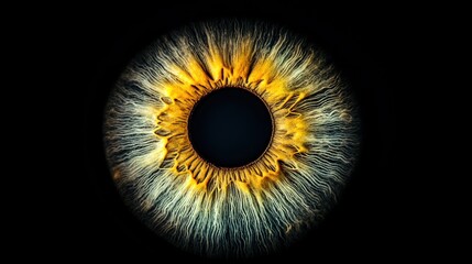 Close-up Macro of Human Eye Iris