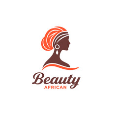 oman with vibrant hair and earrings, symbolizing African beauty. The text "Beauty African" reflects cultural significance and grace.