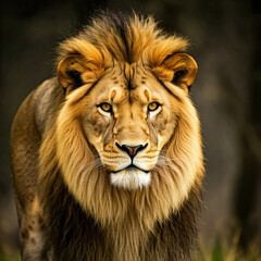 Lion king closeup . King of jungle