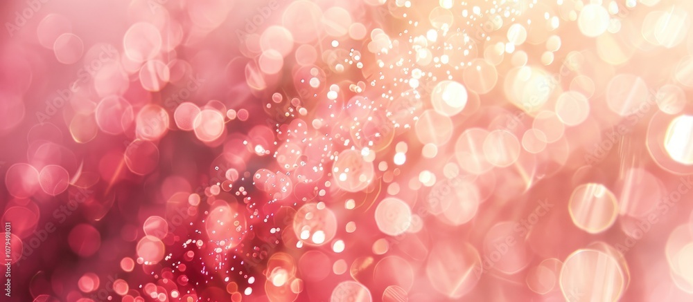 Aufkleber pink bokeh abstract light background
