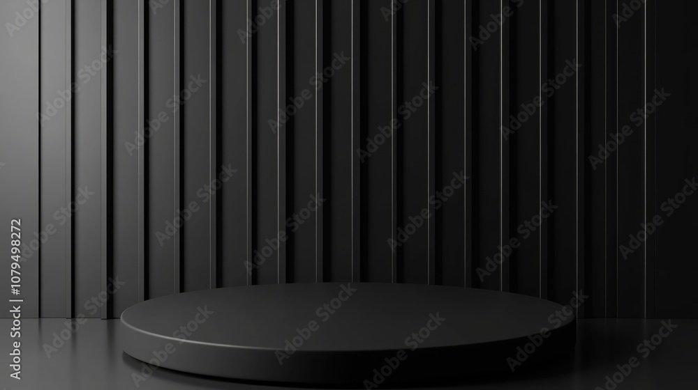 Poster 3d display podium for product showcase background template