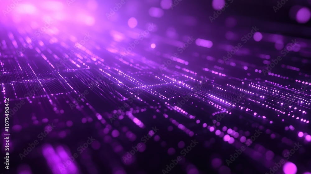Poster abstract digital technology background featuring blurred and dynamic lights characterized by precisi