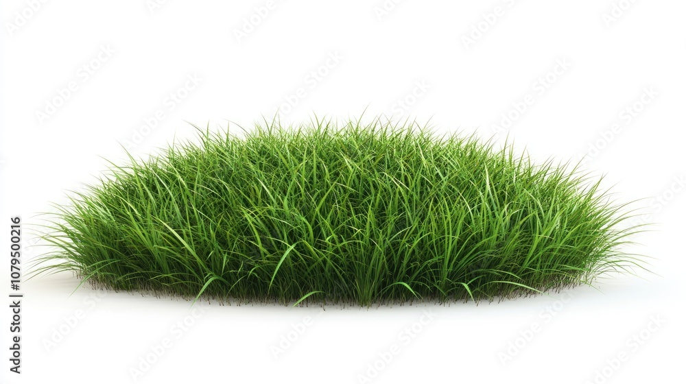 Poster grass isolated on a white background 3d rendering illustration