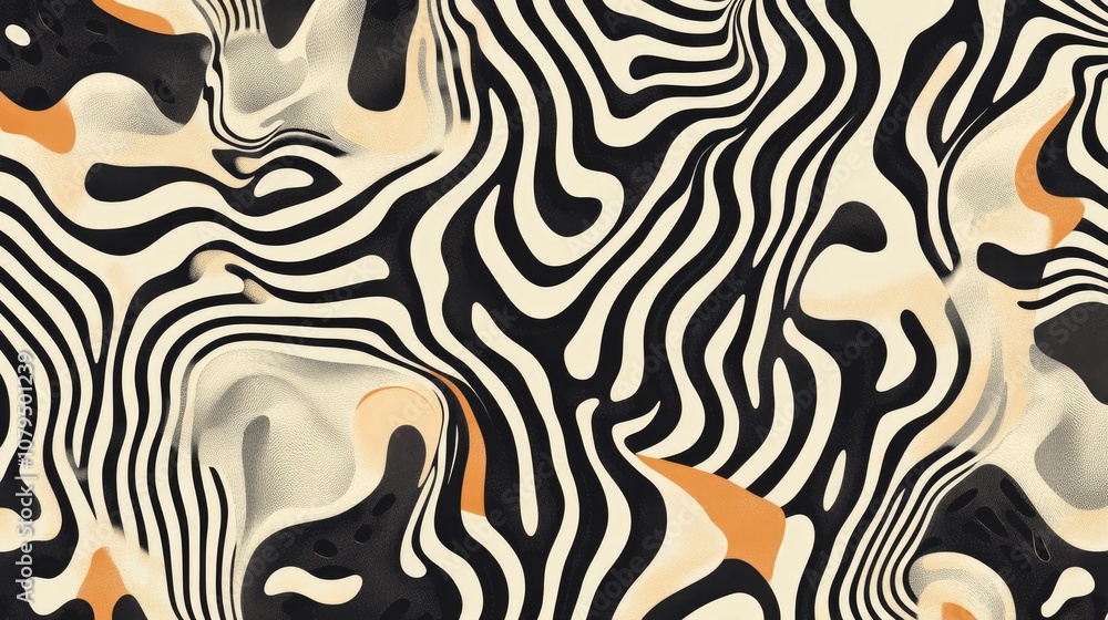 Poster an abstract design featuring a unique and imaginative pattern