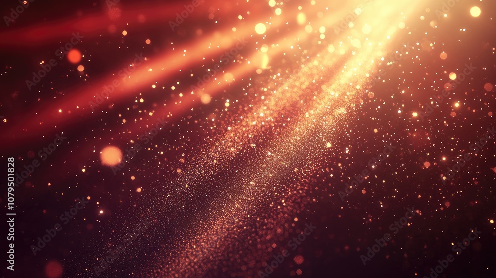 Poster radiant star burst with luminous particles and lines stunning abstract backdrop with dynamic rays