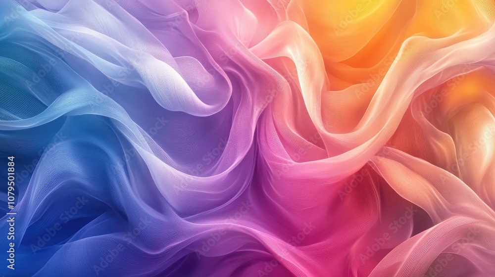 Poster gradient background featuring intertwined colors in a mesmerizing design