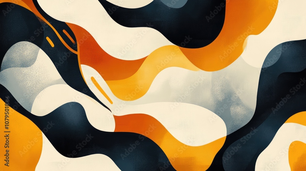 Poster abstract illustration featuring a background pattern design