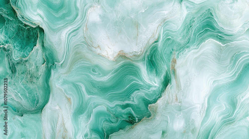 Poster mint green marble aesthetic featuring elegant abstract flow ideal for use as a backdrop or stylish m