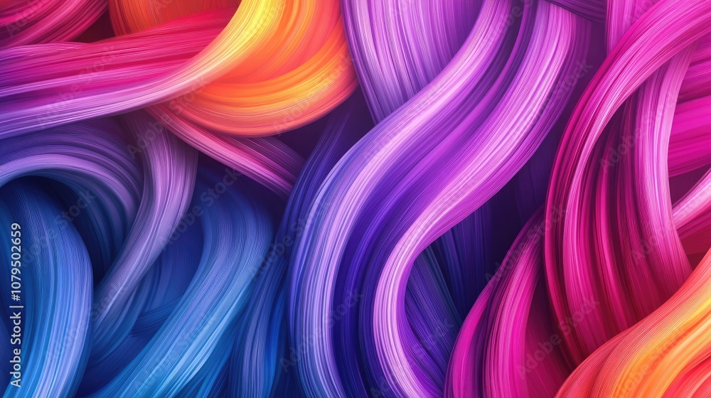 Poster gradient background featuring intertwined colors in a mesmerizing design