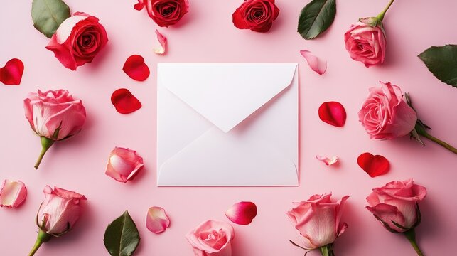 Romantic invitation for special occasions like weddings bridal events birthdays and Valentine s celebrations