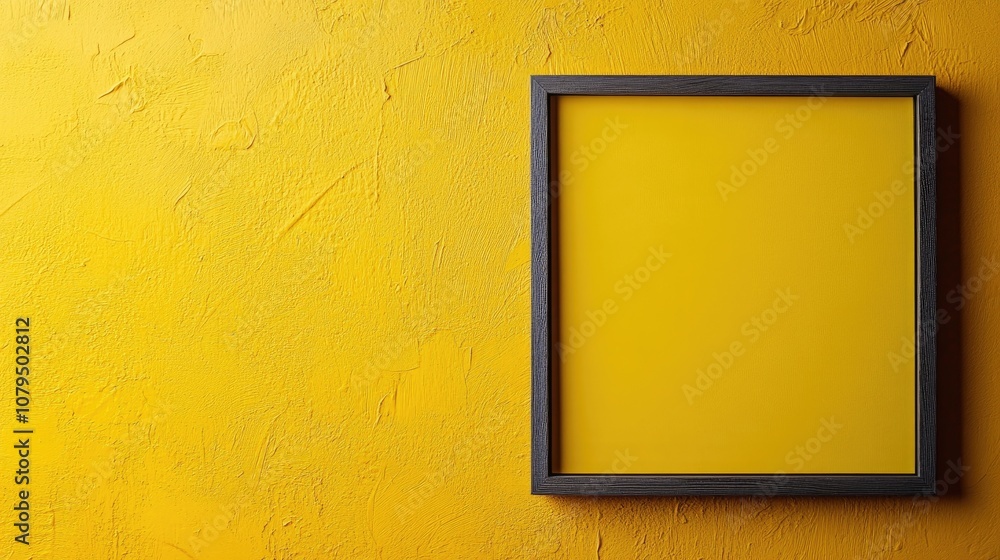 Aufkleber a calendar date displayed within a frame on a vibrant yellow background featuring a neutral gray col