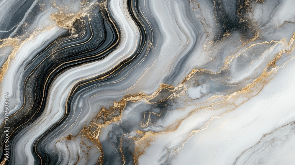 Poster white and gray abstract marble texture with a natural design