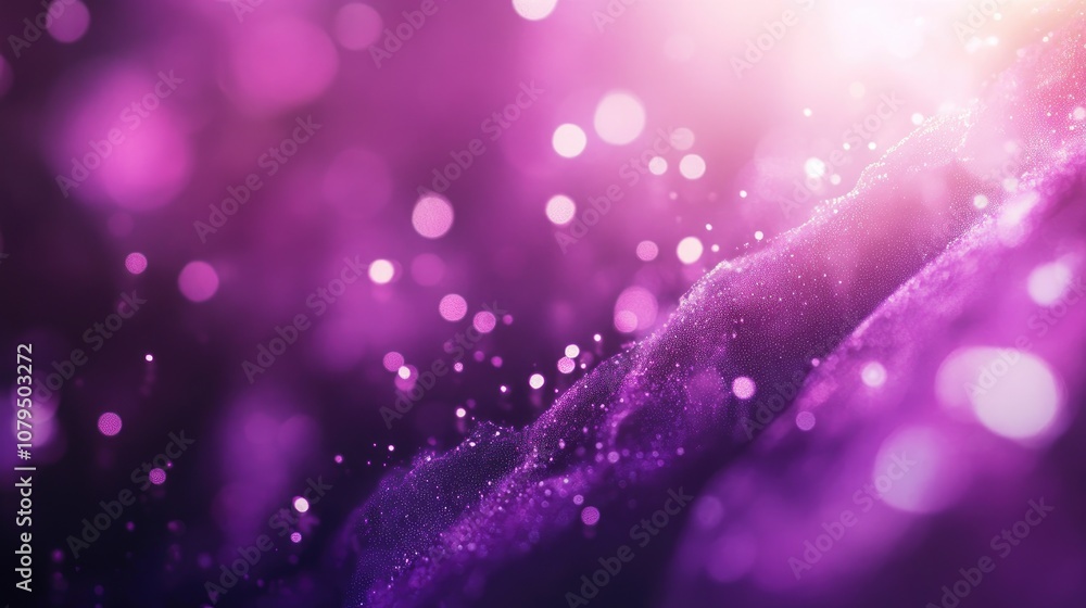 Poster abstract violet background featuring defocused bokeh lights and shadows creating a visually stunning