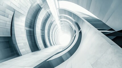 Obraz premium Abstract architectural background in a three dimensional illustration