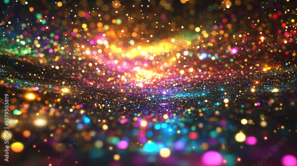 Leinwandbilder abstract background for a galaxy spectrum concept in a 3d cartoon rendering the multitude of colors 